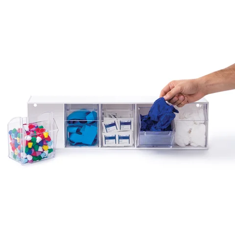 Marketlab Tilt Bins for Insight® Modular Cart with Backboard