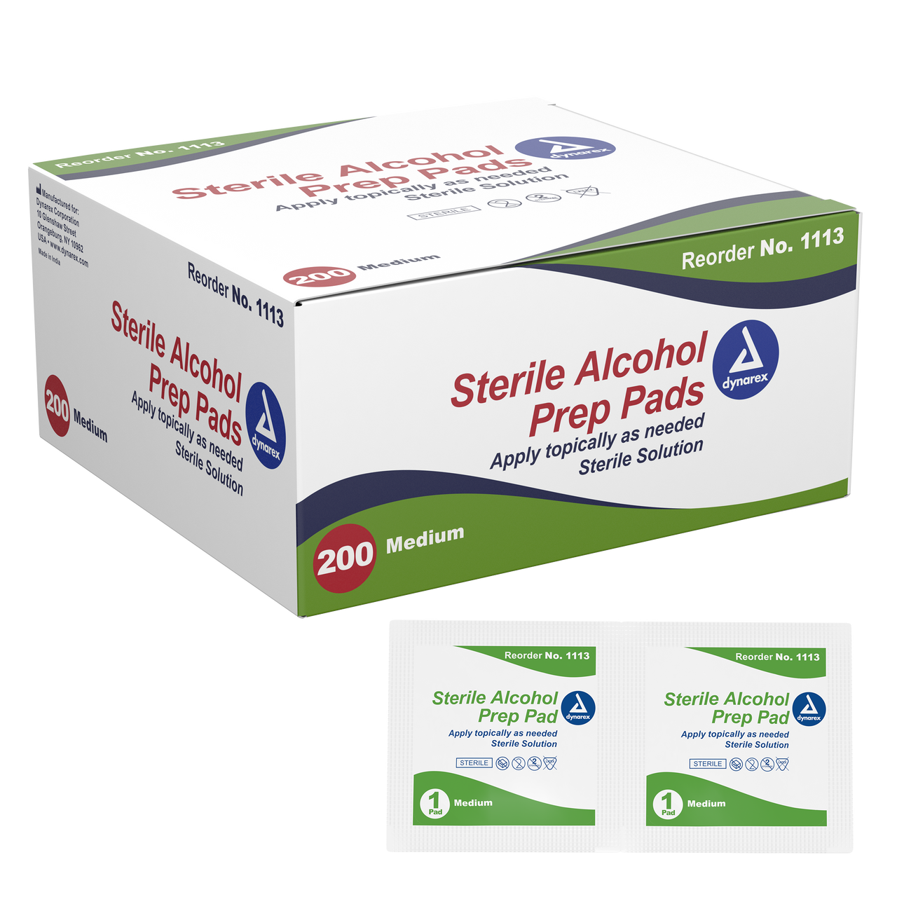 Dynarex Sterile Alcohol Prep Pads