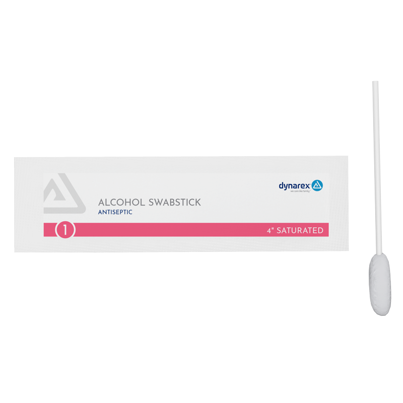 Dynarex Alcohol Swabsticks 4"