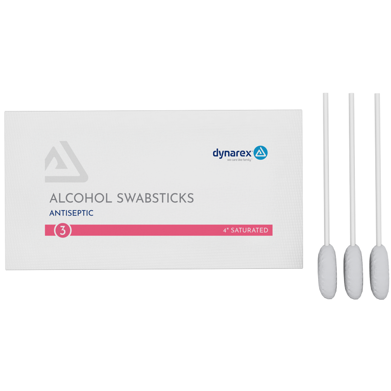 Dynarex Alcohol Swabsticks 4"