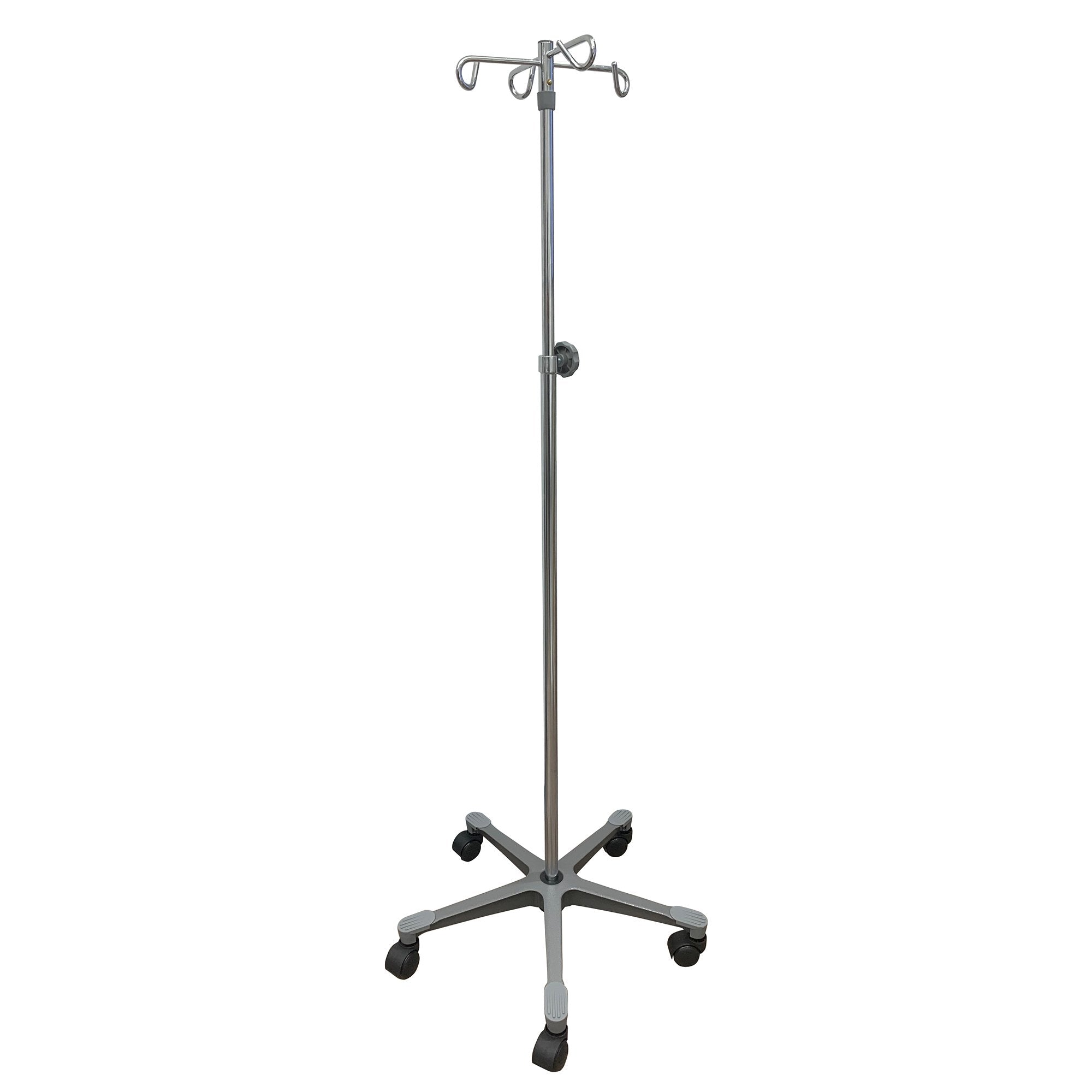 Pryor-326G IV Stand Floor Stand 4 Hooks 5 Legs with Casters