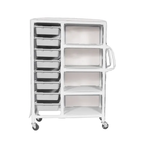 Marketlab-12299-WH MR-Conditional PVC Storage Cart | MRI-Safe Storage Cart
