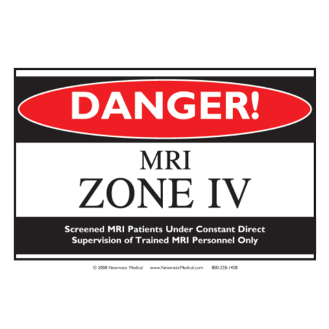 Newmatic Medical/Marketlab MRI Zone Signs