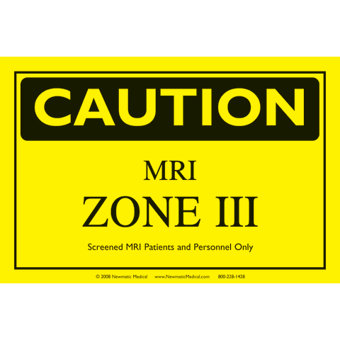 Newmatic Medical/Marketlab-12603 Plastic Stanchion Set
Hanging Zone III Sign