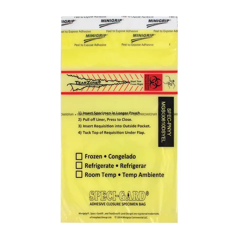 Marketlab Enhanced Speci-Gard Biohazard Bags