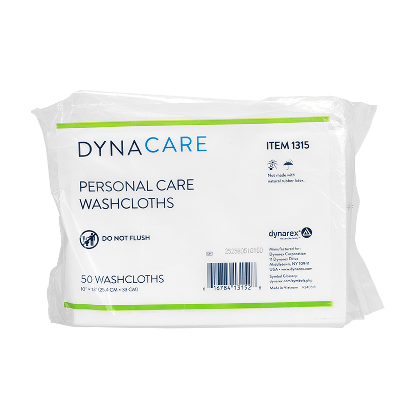 Dynarex Personal Cleansing Washcloths