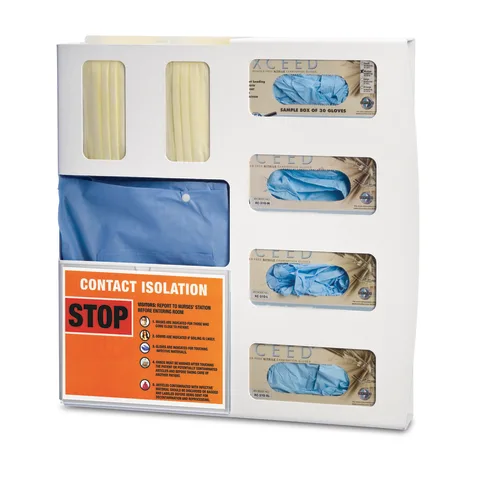Bowman Dispensers/Marketlab Quad Isolation Station with Sign Holder