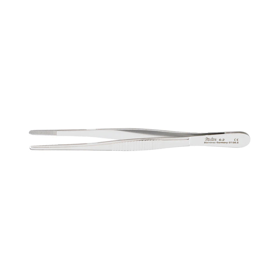 Integra Miltex-6-6-ST-25M Dressing Forceps, Serrated, 5", 25/bx