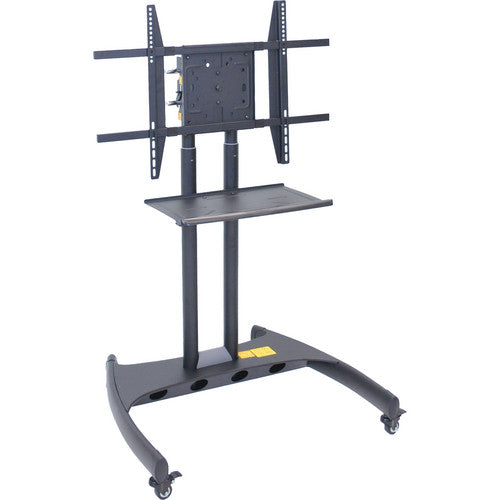 Luxor FP3500 Adjustable Height LCD TV Stand and Rotating Mount with Accessory Shelf