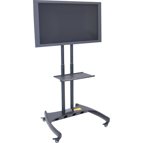 Luxor FP3500 Adjustable Height LCD TV Stand and Rotating Mount with Accessory Shelf