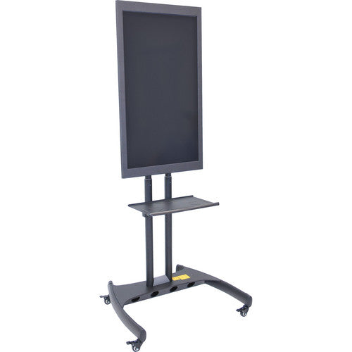 Luxor FP3500 Adjustable Height LCD TV Stand and Rotating Mount with Accessory Shelf