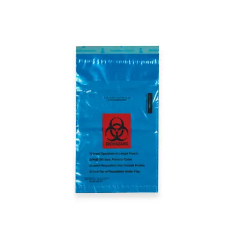 Marketlab 1 and 2 Pocket Biohazard Specimen Bags
