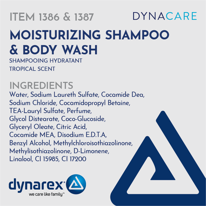Dynarex Moisturizing Shampoo and Body Wash