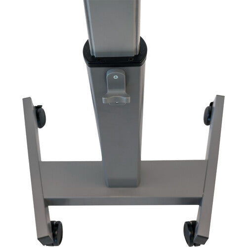 Luxor-STUDENT P TILT Pneumatic Adjustable Height Flip Top Student Nesting Desk Gray (28" x 21")