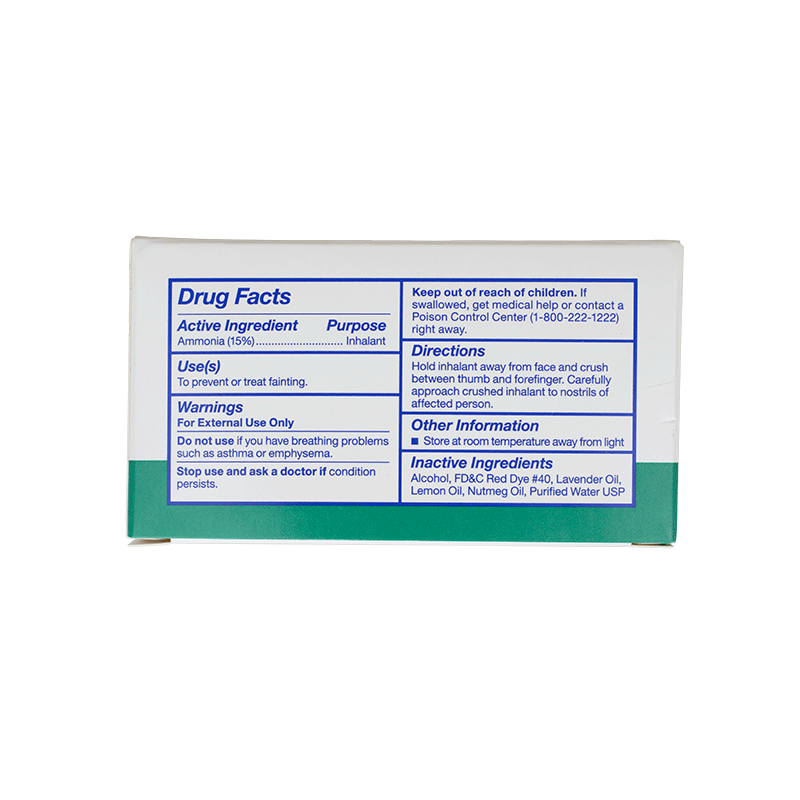 Dynarex-1401 Ammonia Inhalants (Ampule) 0.33 cc (10 per box / 50 boxes per case)