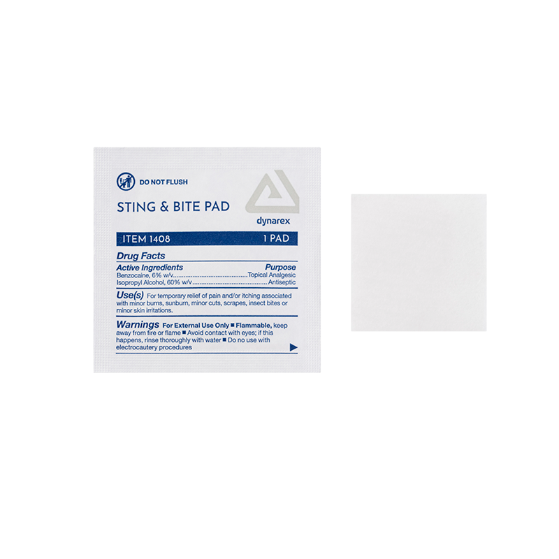 Dynarex-1408 Sting & Bite Pad 3000/cs