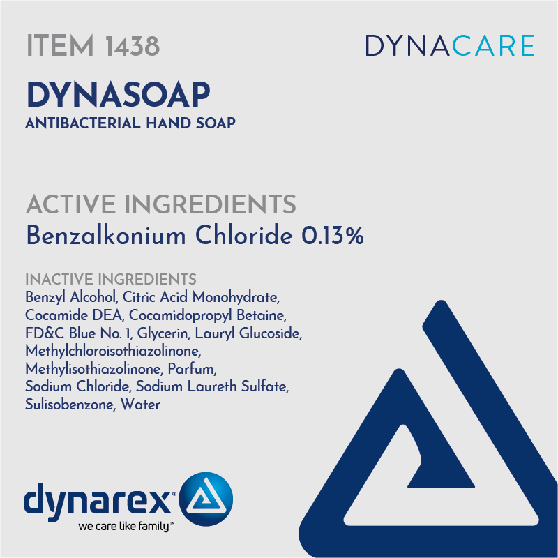 Dynarex-1438 DynaSoap Antibacterial Soap 7.5 fl. oz. Pump (24/cs)