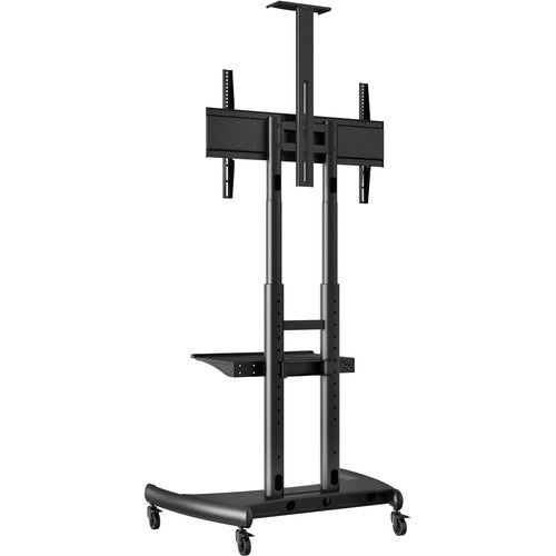 Luxor FP4000 Adjustable Height LCD TV Stand and Mount with Accessory Shelf and Camera Mount