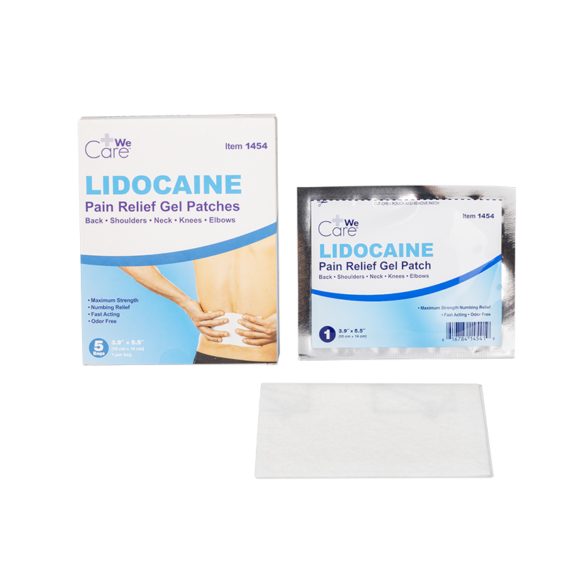 Dynarex-1454 Lidocaine Pain Relief Gel Patch 10 cm x 14 cm (5bg/box, 12bx/cs)