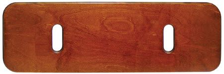 Therafin-31472-Transfer Board, Theraslide, 29" w/ Perpendicular Hand Hole, Walnut Stained Birch