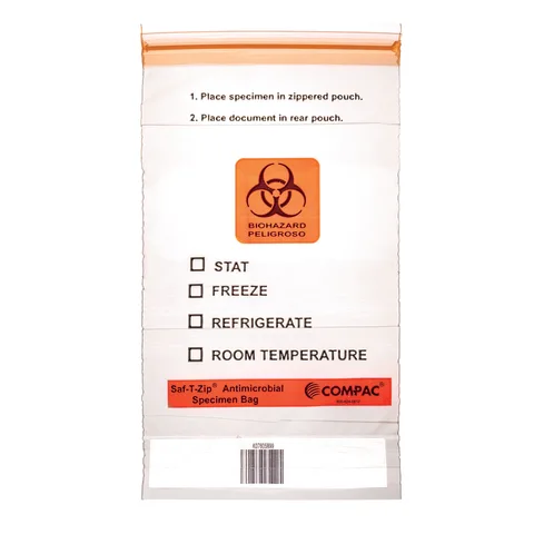 Marketlab-15235 Antimicrobial Saf-T-Zip Bag, 1000/pk