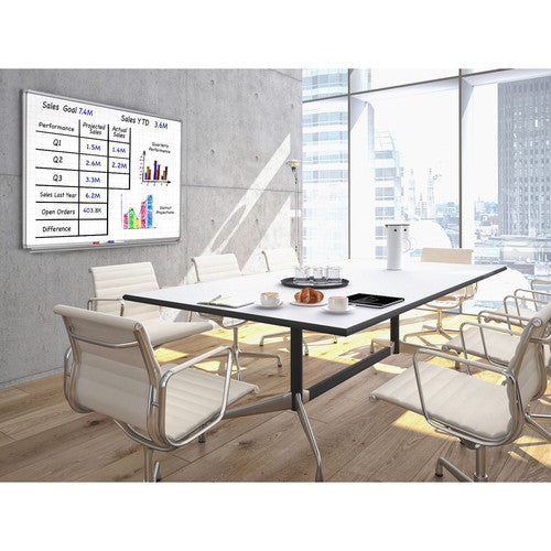 Luxor-WB4836LB 48 x 36" Wall-Mounted Magnetic Ghost Grid Whiteboard