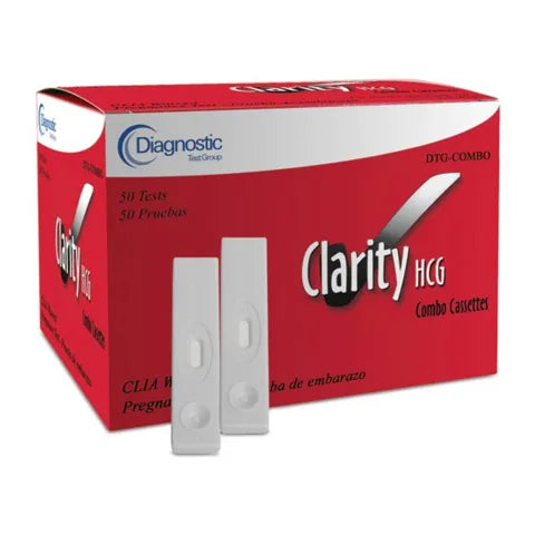 Marketlab-15532 Clarity hCG-Pregnancy Urinalysis Strips and Cassettes, 50/pk
