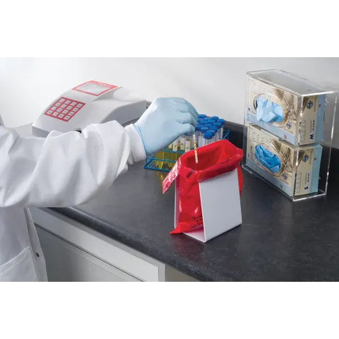 Marketlab-15537 Universal Waste Bag Holder • 5.5"W x 3.7"D x 6.9"H, 1/ea