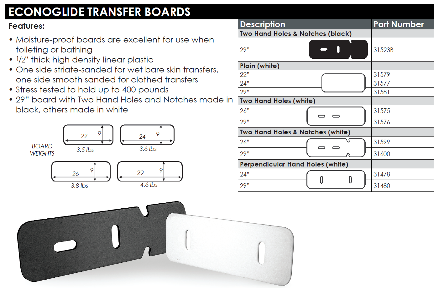 Therafin-Transfer Board, Econoglide