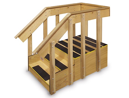 Hausmann-1582-Stairs,Ada Straight,11" Deep Step 1/Ea