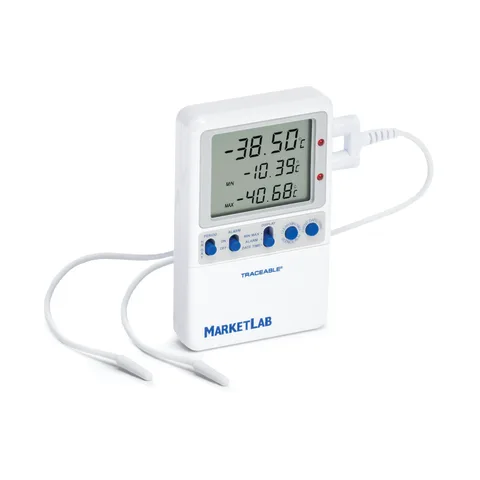 Marketlab-15939 Refrigerator Thermometer with Two Probes, 1/ea