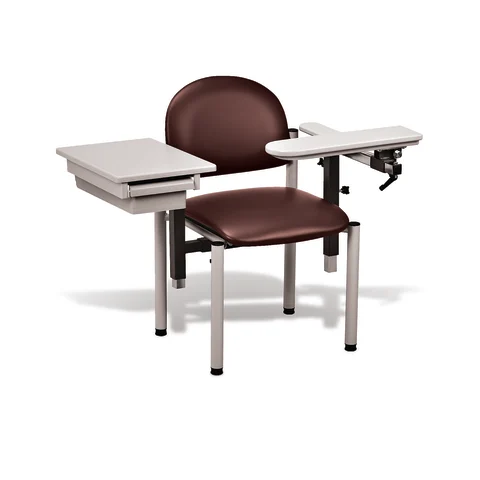 Marketlab Padded SC Series Blood Draw Chair with ClintonClean Armrests