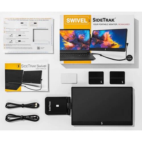 Luxor SideTrak Swivel HD Attachable Portable Monitor