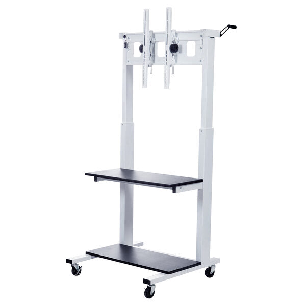 Luxor-CLCD Crank-Adjustable Flat Panel TV Cart