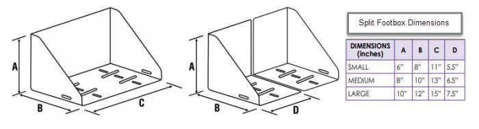 Therafin-31848-Pad, Footbox, Replacement Pads, Split, Small