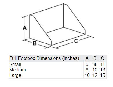 Therafin-30111-Footbox, acolchado completo, pequeño 