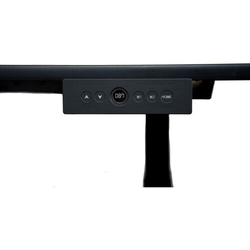 Luxor-STANDE-60-BK/BO 3-Stage Dual Motor Electric Standing Desk (60", Black Oak, Black Frame)