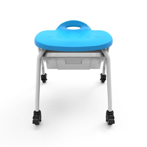 Luxor-MBS-STOOL-1 Stool With Clear Bin