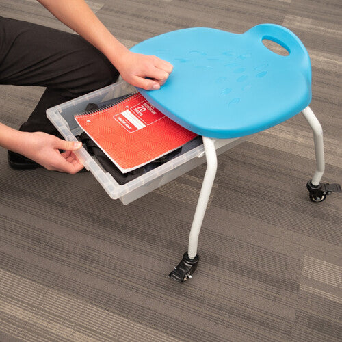 Luxor-MBS-STOOL-1 Stool With Clear Bin