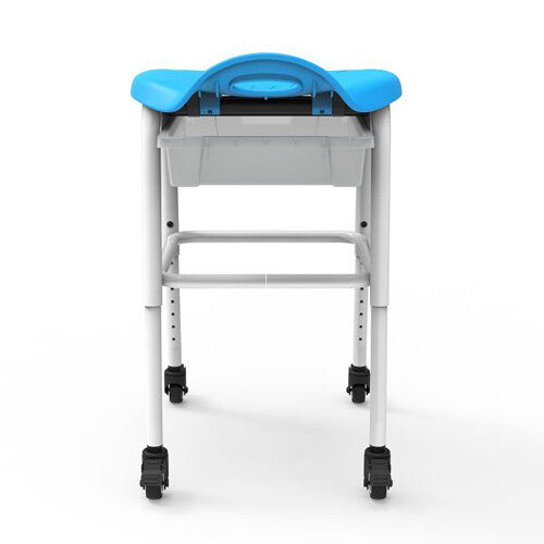 Luxor-MBS-STOOL-2 Height Adjustable Stool with Clear Bin