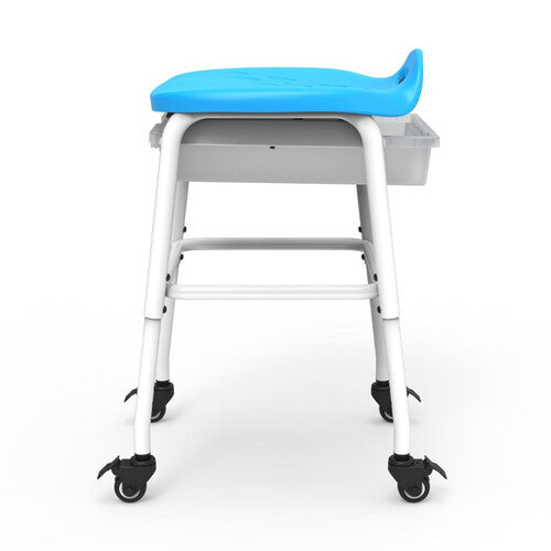 Luxor-MBS-STOOL-2 Height Adjustable Stool with Clear Bin