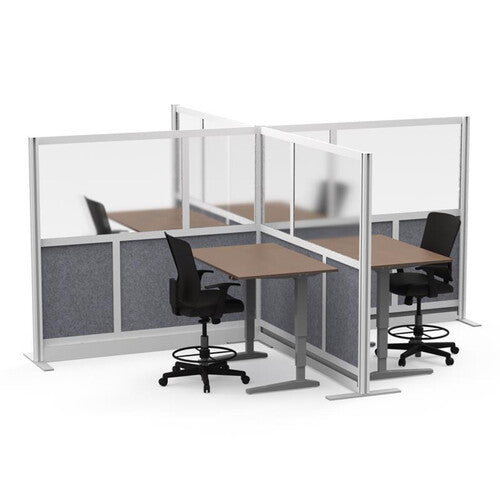 Luxor-MW-5348-FCG Modular Starter Wall 53x48" - Frosted