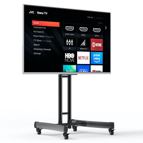 Luxor FP1000 Height-Adjustable Rolling TV Stand