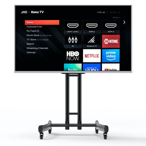 Luxor FP1000 Height-Adjustable Rolling TV Stand