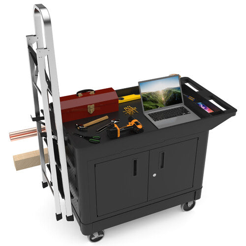 Luxor-XLC11C1 Industrial Work Cart With Locking Cabinet