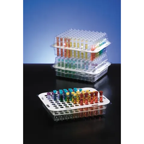 Marketlab-16565 Disposable Tube Rack • Holds 80 16mm Tubes, 10/pk