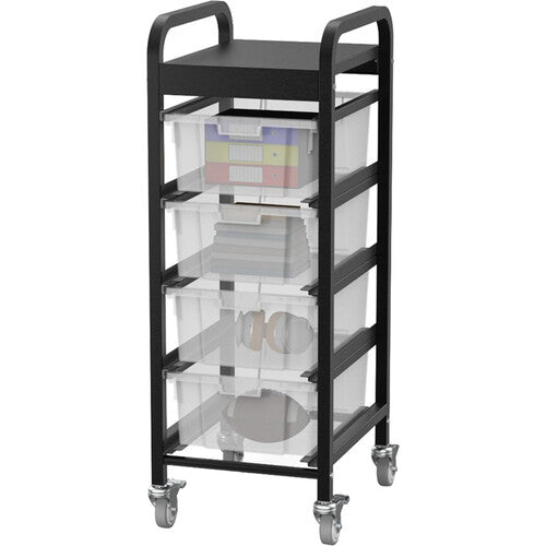 Luxor-UCWS002 4-Bin Lug Cart