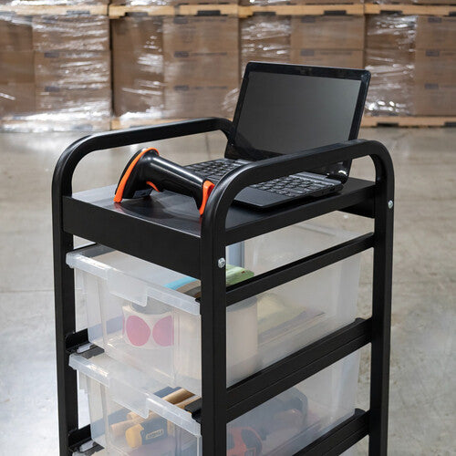 Luxor-UCWS002 4-Bin Lug Cart