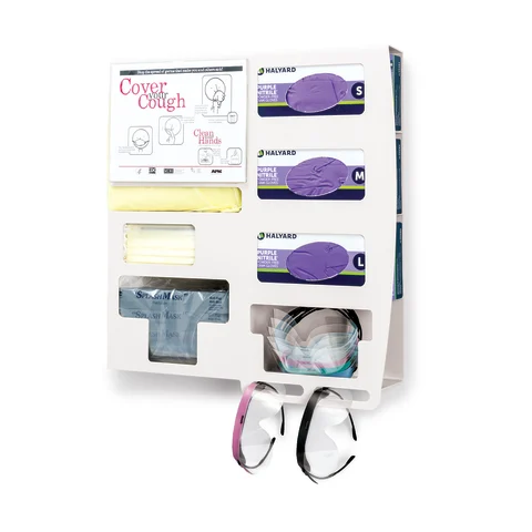 Bowman Dispensers/Marketlab-16768-WH Antimicrobial Isolation Station • 22.125"W x 4.25"D x 22"H • White