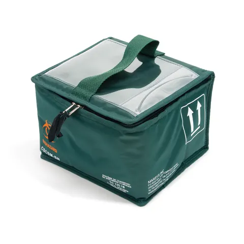 Marketlab-16819 Specimen Transport Tote • Green, Small • 8.5"W x 7.75"D x 6"H, 1/ea